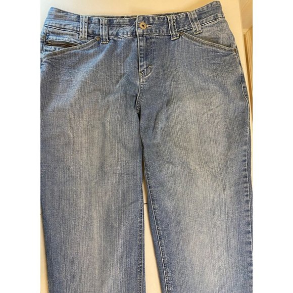 Vintage Tommy Hilfiger Woman Mid-Rise Jeans Women Size 14 Zipper Pockets Rivets - Picture 8 of 16
